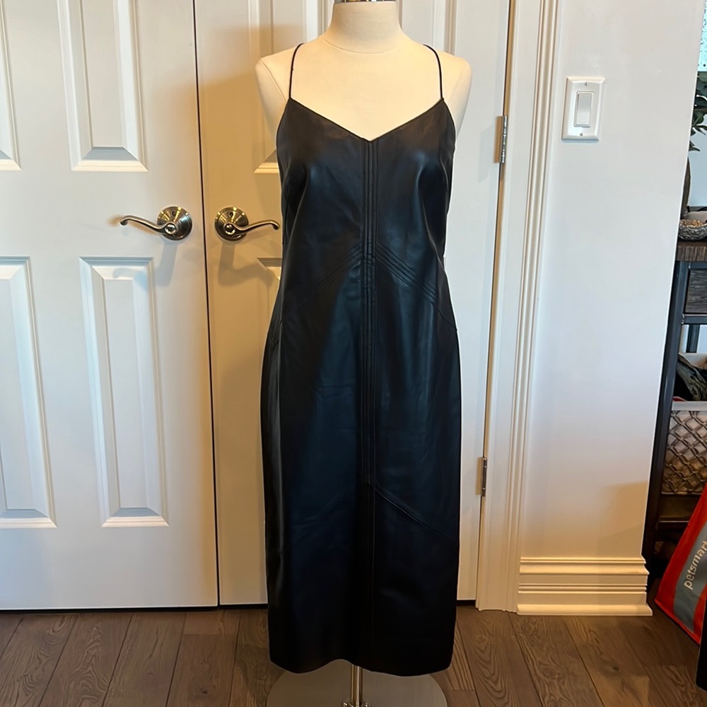 RAG AND BONE leather dress